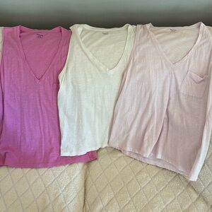 Lot of 3 Madewell tank tops